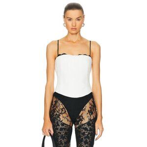The New Arrivals by Ilkyaz Ozel Noelie Corset Top in Temple White 34 New corset